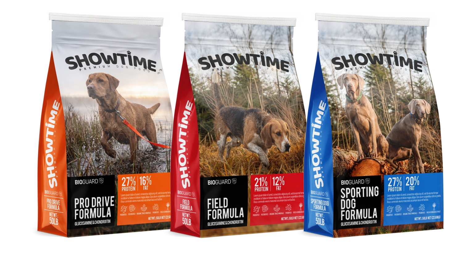 Showtime packaging and brand design work